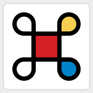 Mondrian in Command Magnet